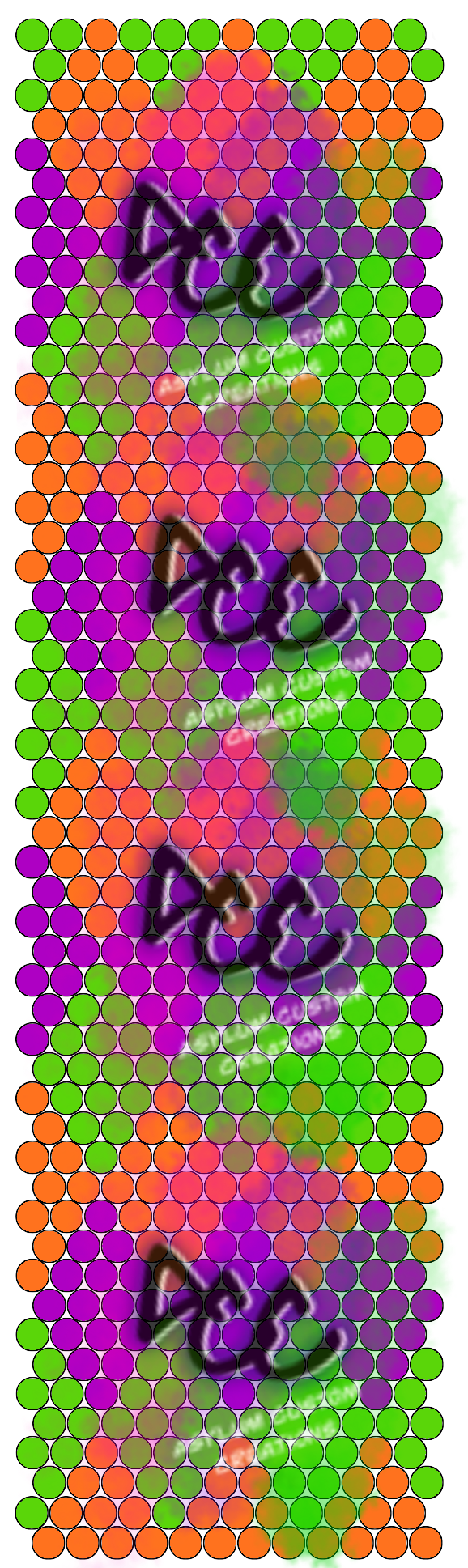 Mardi Gras Rhinestone Pen Template