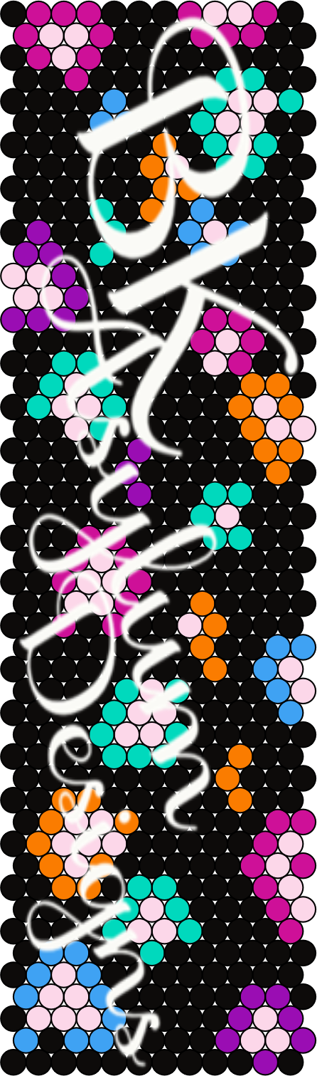 Rainbow Cheetah Rhinestone Pen Template