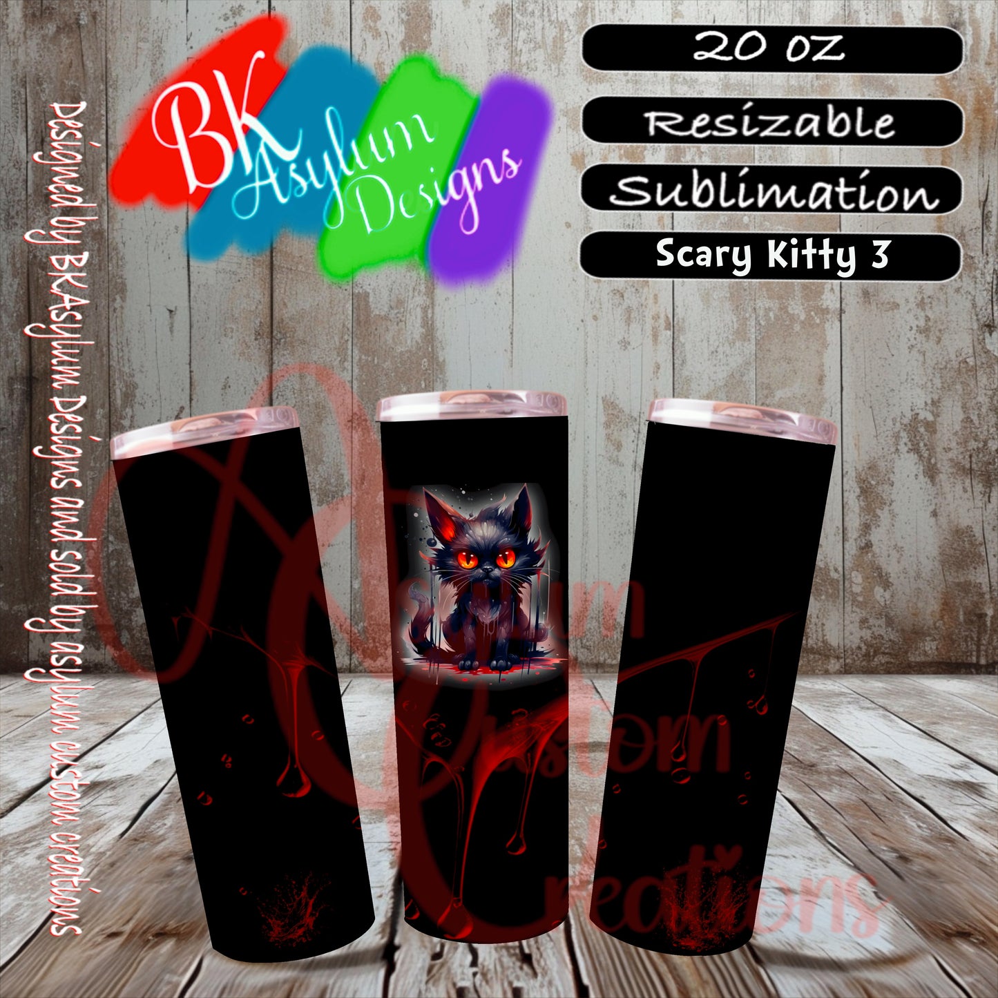 My Scary Kitty Sublimation Design Set