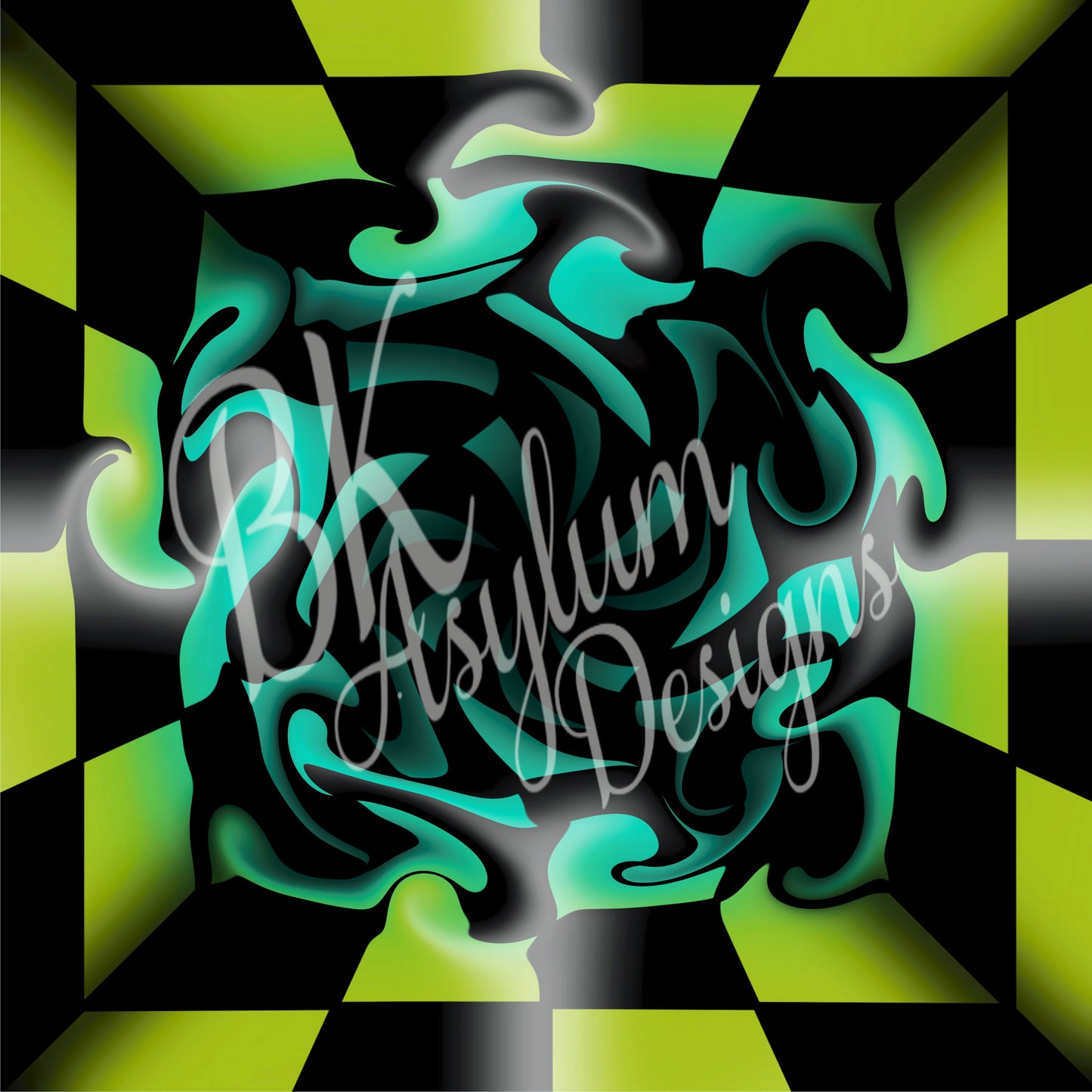 The Mint Abyss Sublimation Design