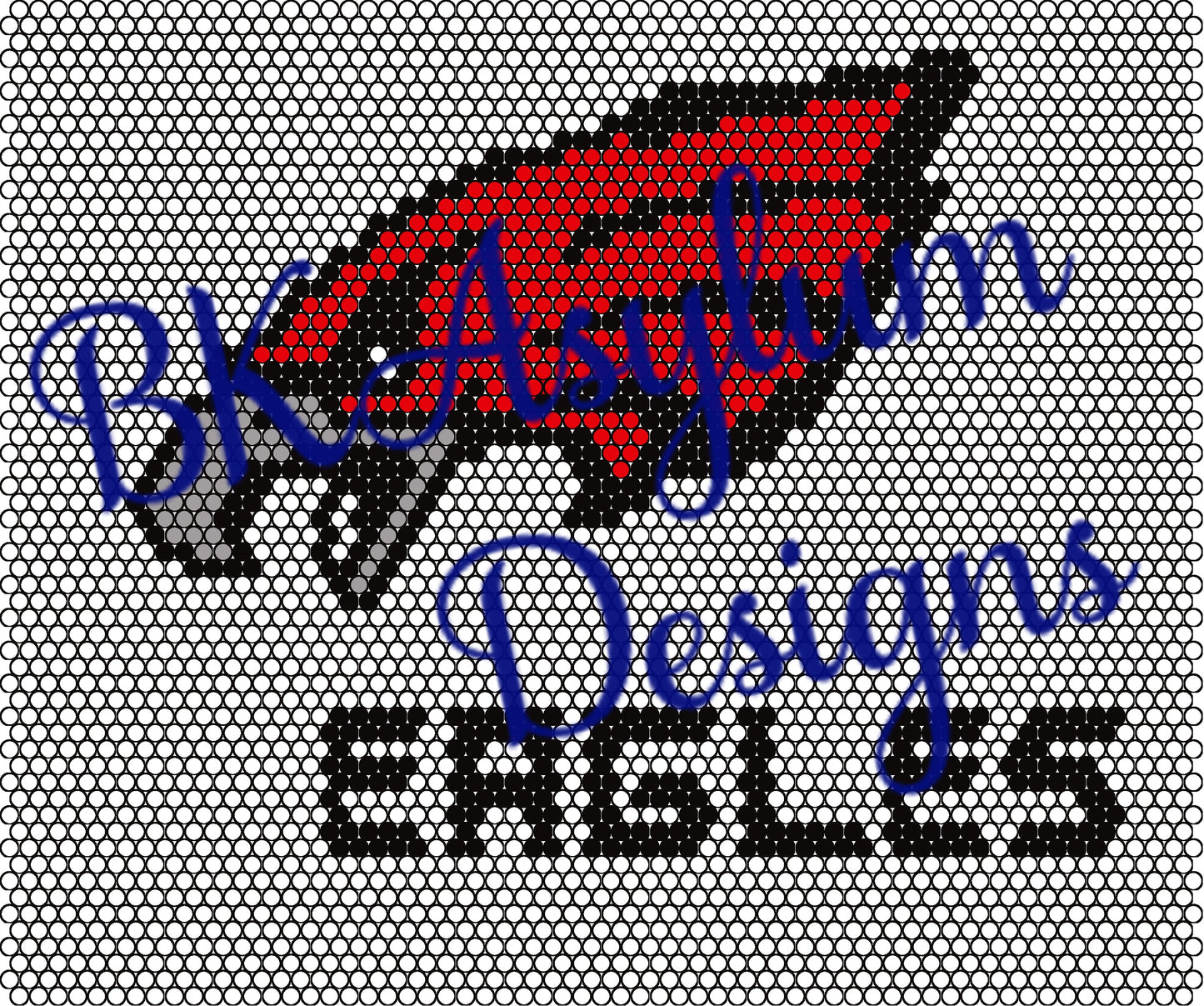 Eagles Mascot Rhinestone Tumbler Template