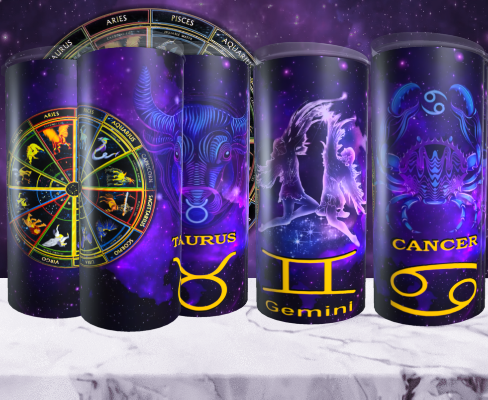 Zodiac Tumbler Night Sky