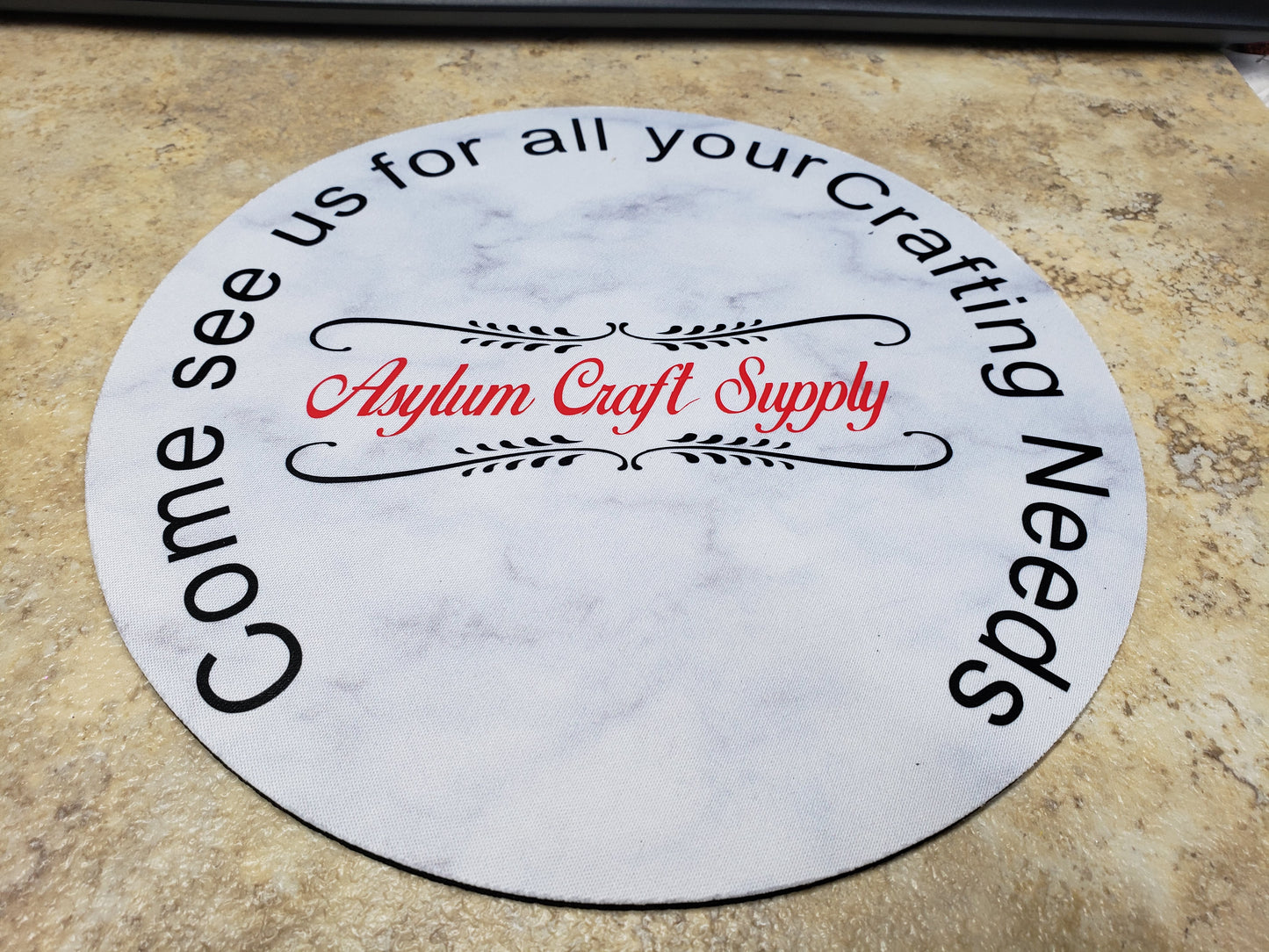 MOUSE PAD...PINK MARBLE