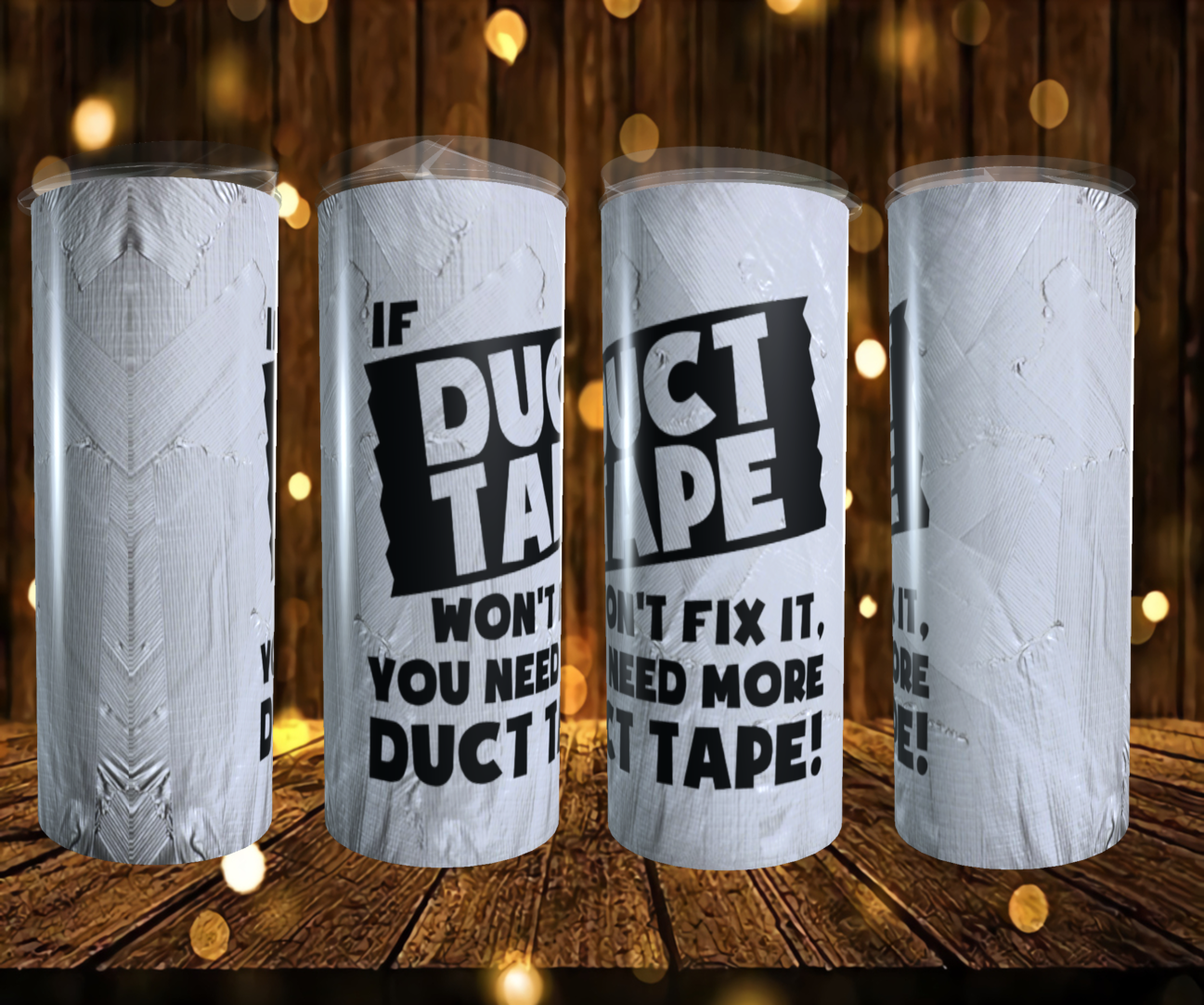 DUCT TAPE SUBLIMATION TUMBLER